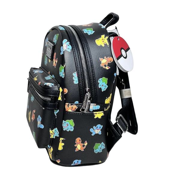 NWT Loungefly Pokémon‎ Starters AOP Design Mini Backpack main image 6